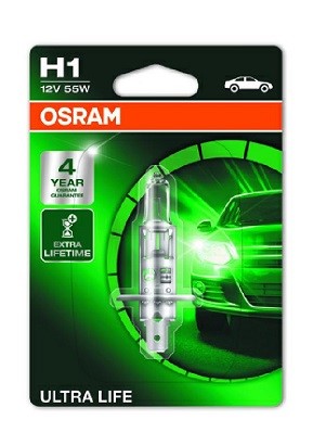 Halogenlampa OSRAM ULTRA LIFE H1 P14,5s 12V Osram 64150ULT-01B OSRAM
