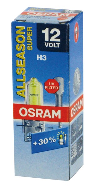 Halogenlampa OSRAM ALL SEASON SUPER H3 PK22s 12V Osram 64151ALS OSRAM