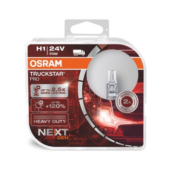 Halogenlampa OSRAM TRUCKSTAR PRO H1 P14,5s, Nedre Osram 64155TSP- OSRAM