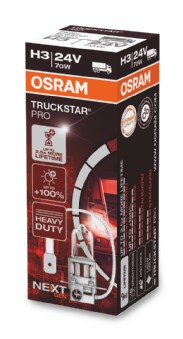 Halogenlampa OSRAM TRUCKSTAR PRO H3 PK22s 24V Osram 64156TSP OSRAM