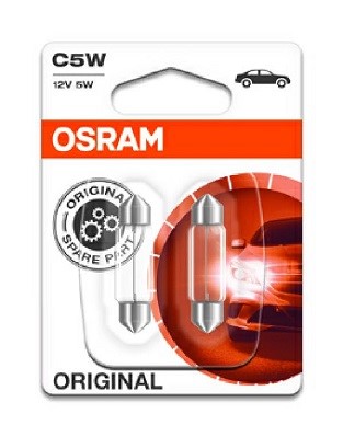 Glödlampa, innerbelysning OSRAM ORIGINAL C5w SV8,5-8, Bak, Fram,  OSRAM