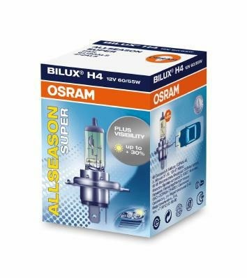 Halogenlampa  OSRAM ALL SEASON SUPER H4 P43t, Fram Osram 64193ALS OSRAM
