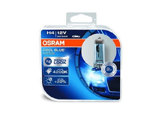 Halogenlampa  OSRAM COOL BLUE INTENSE H4 P43t, Fram Osram 64193CB OSRAM