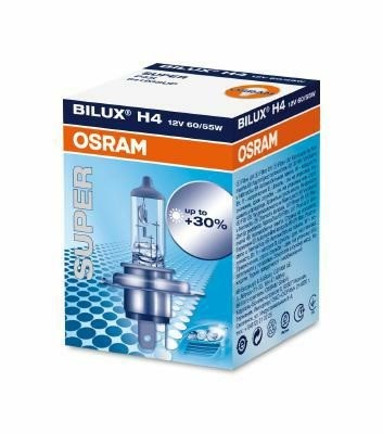 Halogenlampa  OSRAM SUPER H4 P43t 12V, Fram Osram 64193SUP OSRAM