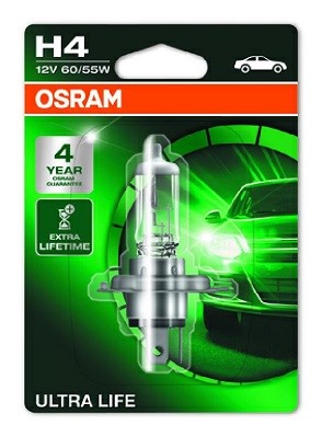 Halogenlampa  OSRAM ULTRA LIFE H4 P43t, Fram Osram 64193ULT-01B OSRAM