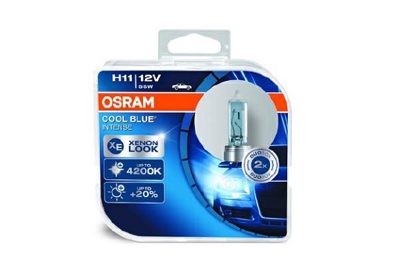 Halogenlampa OSRAM COOL BLUE INTENSE H11 PGJ19-2 Osram 64211CBI-H OSRAM