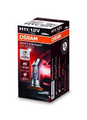 Halogenlampa OSRAM NIGHT BREAKER UNLIMITED H11 PGJ19-2 Osram 6421 OSRAM
