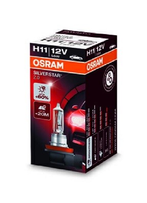 Halogenlampa OSRAM SILVERSTAR 2.0 H11 PGJ19-2 12V Osram 64211SV2 OSRAM