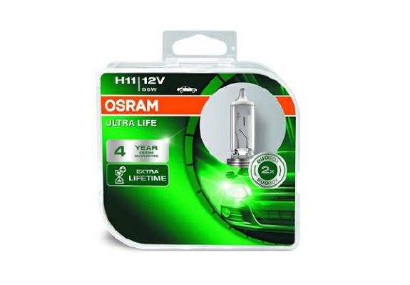 Halogenlampa OSRAM ULTRA LIFE H11 PGJ19-2 12V Osram 64211ULT-HCB OSRAM
