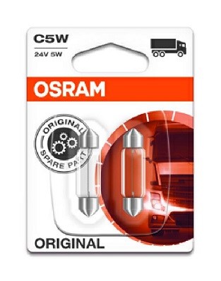 Glödlampa, innerbelysning OSRAM ORIGINAL C5w SV8,5-8, Fram, Bak,  OSRAM