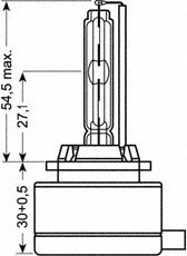 Xenonlampa OSRAM XENARC CLASSIC D1S PK32d-2 OSRAM