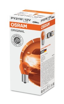 Glödlampa OSRAM ORIGINAL PY21W BAU15s, Fram, Bak, Fram eller bak, OSRAM
