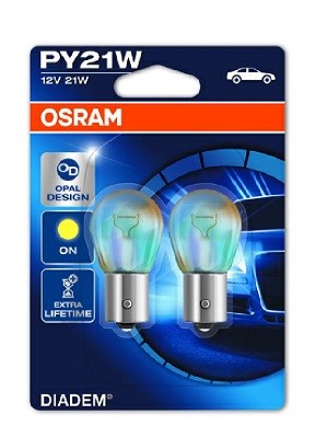Glödlampa OSRAM DIADEM PY21W BAU15s, Fram, Bak, Fram eller bak, B OSRAM
