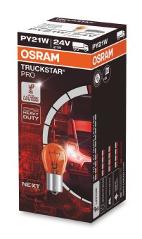 Glödlampa OSRAM TRUCKSTAR PRO PY21W BAU15s, Fram Osram 7510TSP OSRAM