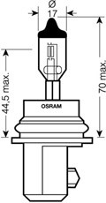 Halogenlampa  OSRAM ORIGINAL Hb5 PX29T OSRAM