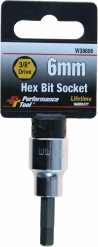 3/8" Insexhylsa - 6mm, Universal
