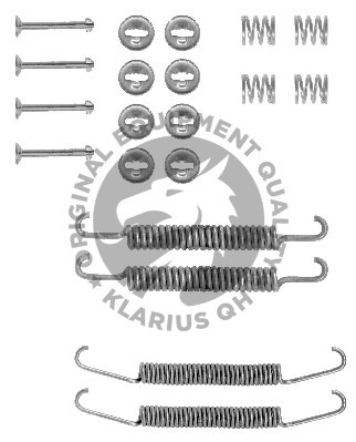 Tillbehörssats, bromsbackar, Framaxel, Bakaxel