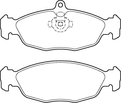 Bromsbeläggsats, Bakaxel, Framaxel