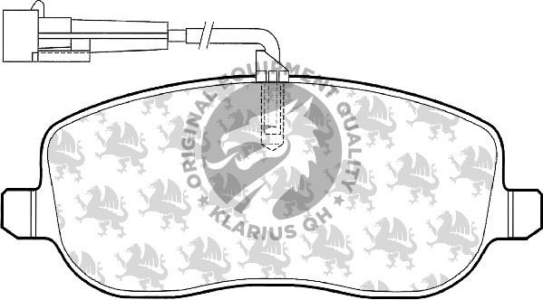Bromsbeläggsats, Framaxel