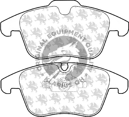 Bromsbeläggsats, Framaxel