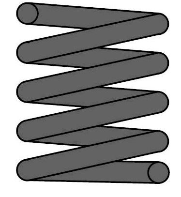 Spiralfjäder, Bakaxel