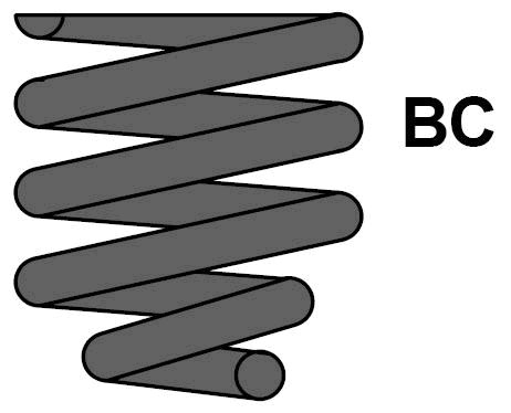Spiralfjäder, Framaxel
