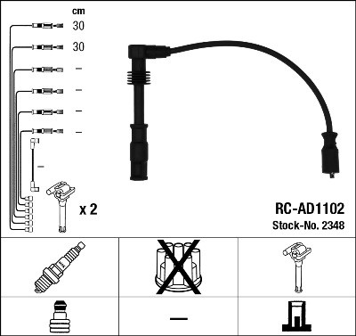 Tändkabelsats Ngk 2348 NGK