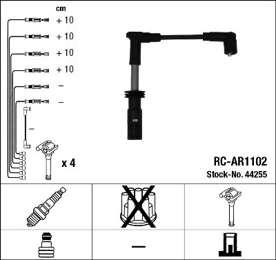 Tändkabelsats Ngk 44255 NGK
