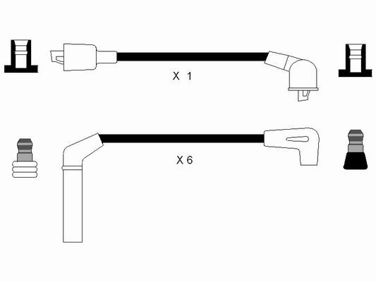 Tändkabelsats Ngk 8287 NGK