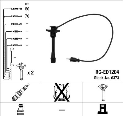 Tändkabelsats Ngk 6373 NGK
