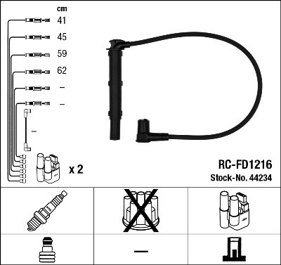 Tändkabelsats Ngk 44234 NGK