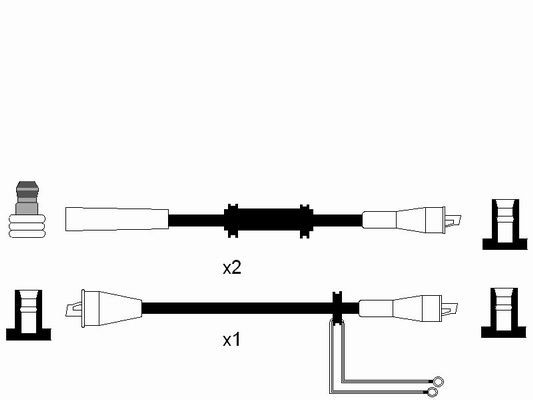 Tändkabelsats Ngk 6980 NGK