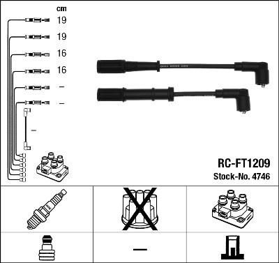 Tändkabelsats Ngk 4746 NGK