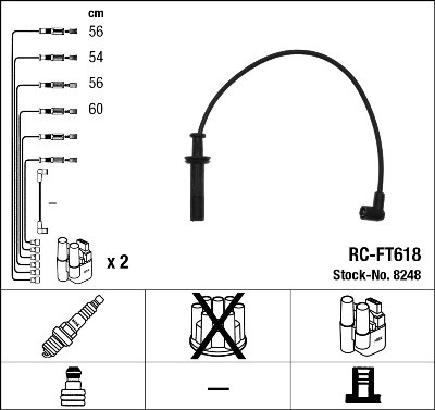 Tändkabelsats Ngk 8248 NGK