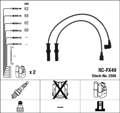 Tändkabelsats Ngk 2506 NGK