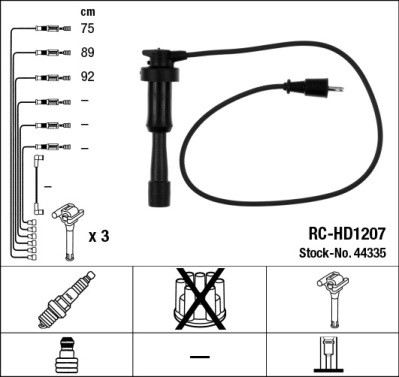 Tändkabelsats Ngk 44335 NGK