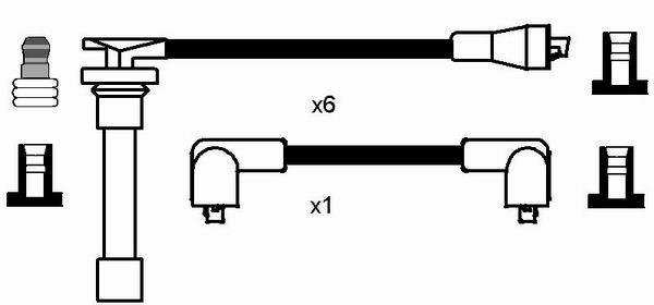 Tändkabelsats Ngk 5406 NGK