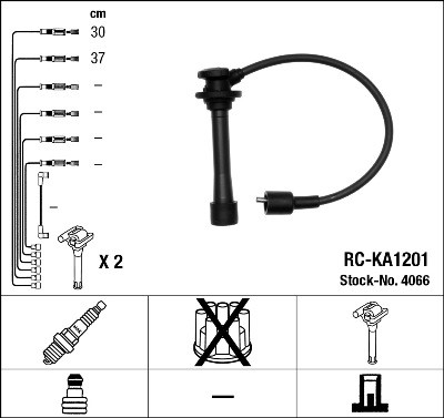 Tändkabelsats Ngk 4066 NGK