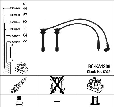 Tändkabelsats Ngk 6348 NGK