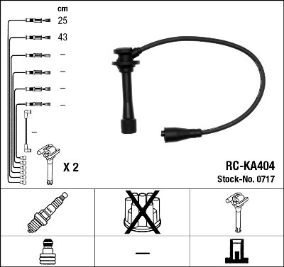 Tändkabelsats Ngk 0717 NGK