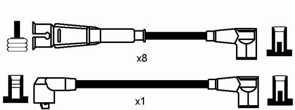 Tändkabelsats Ngk 0751 NGK