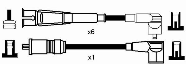 Tändkabelsats Ngk 0754 NGK