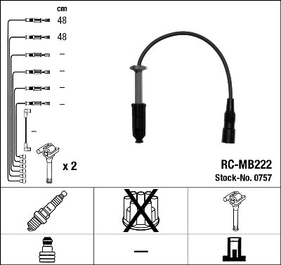 Tändkabelsats Ngk 0757 NGK