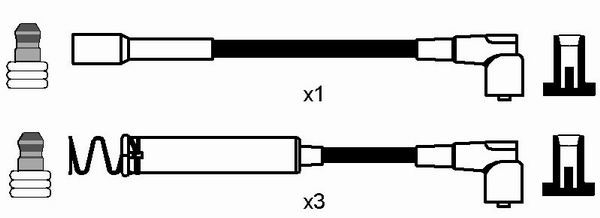 Tändkabelsats Ngk 0833 NGK