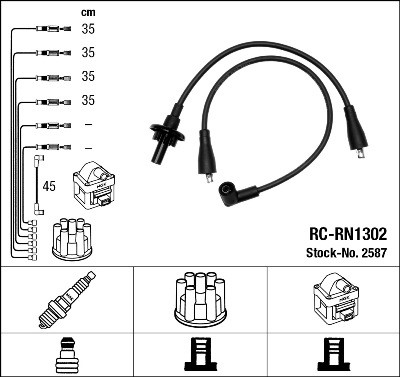 Tändkabelsats Ngk 2587 NGK