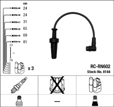 Tändkabelsats Ngk 8184 NGK
