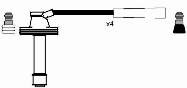 Tändkabelsats Ngk 8492 NGK
