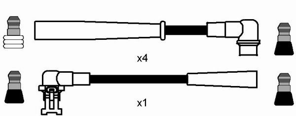 Tändkabelsats Ngk 7368 NGK