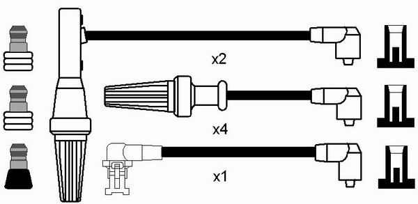 Tändkabelsats Ngk 7154 NGK