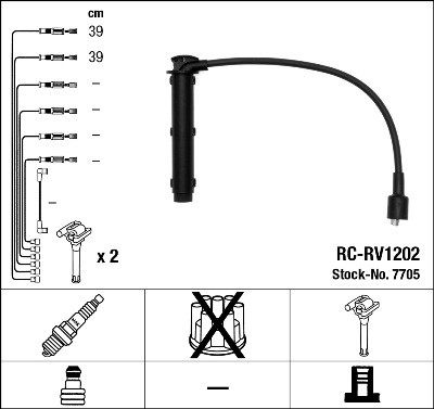 Tändkabelsats Ngk 7705 NGK